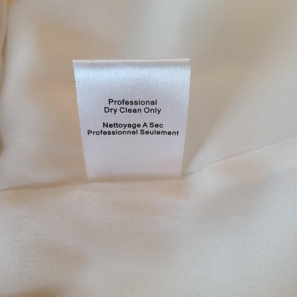 Alice+Olivia Cream Halter Mini Cocktail Dress Med - Picture 7 of 14